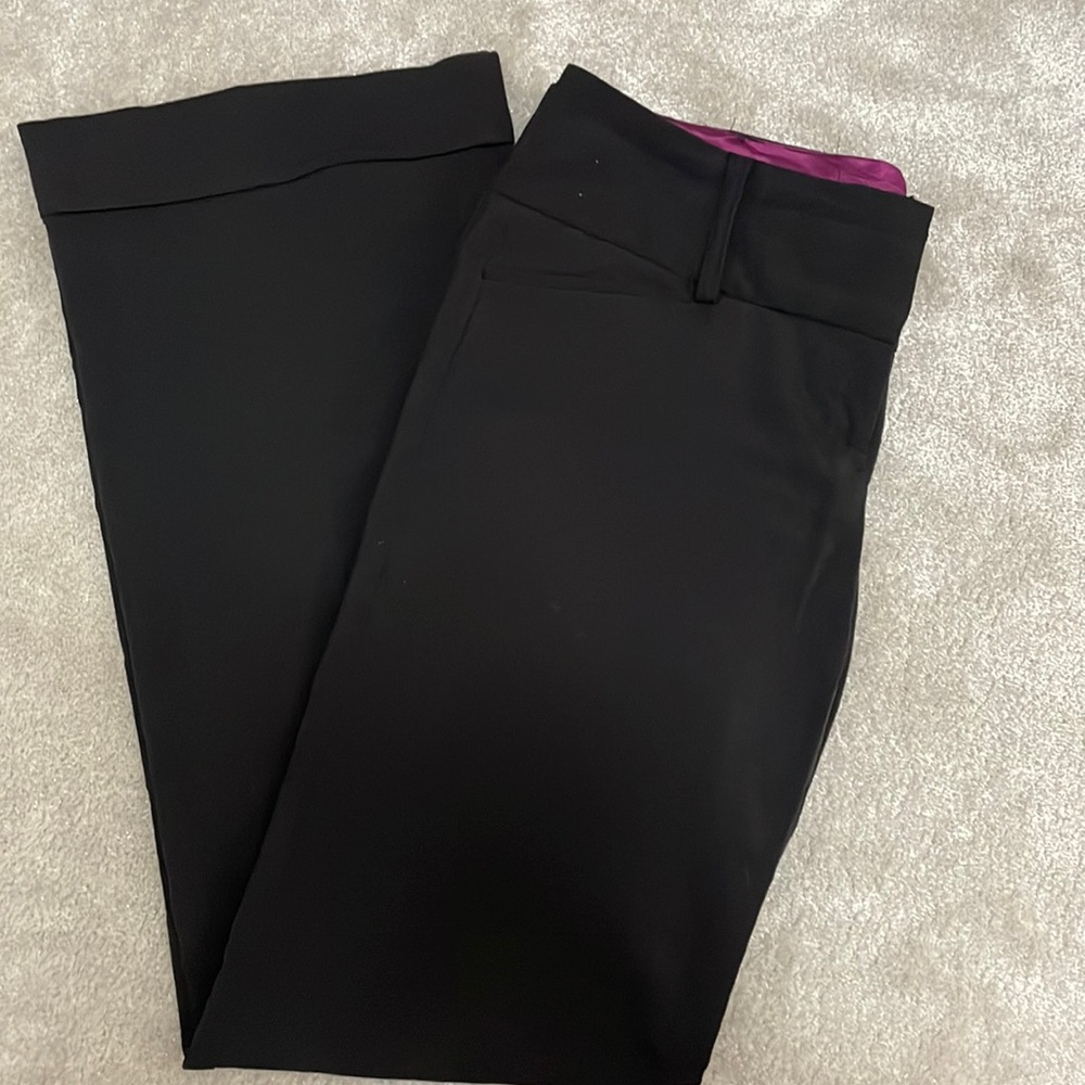 Black Wide Leg Slacks